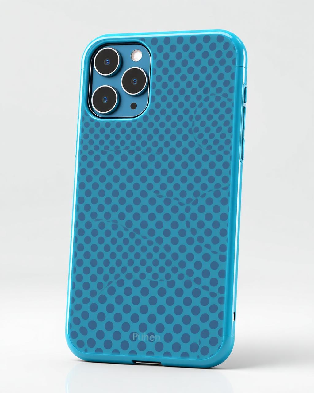 Polka Dot Phone Case | Blue & Navy in Blue & Navy