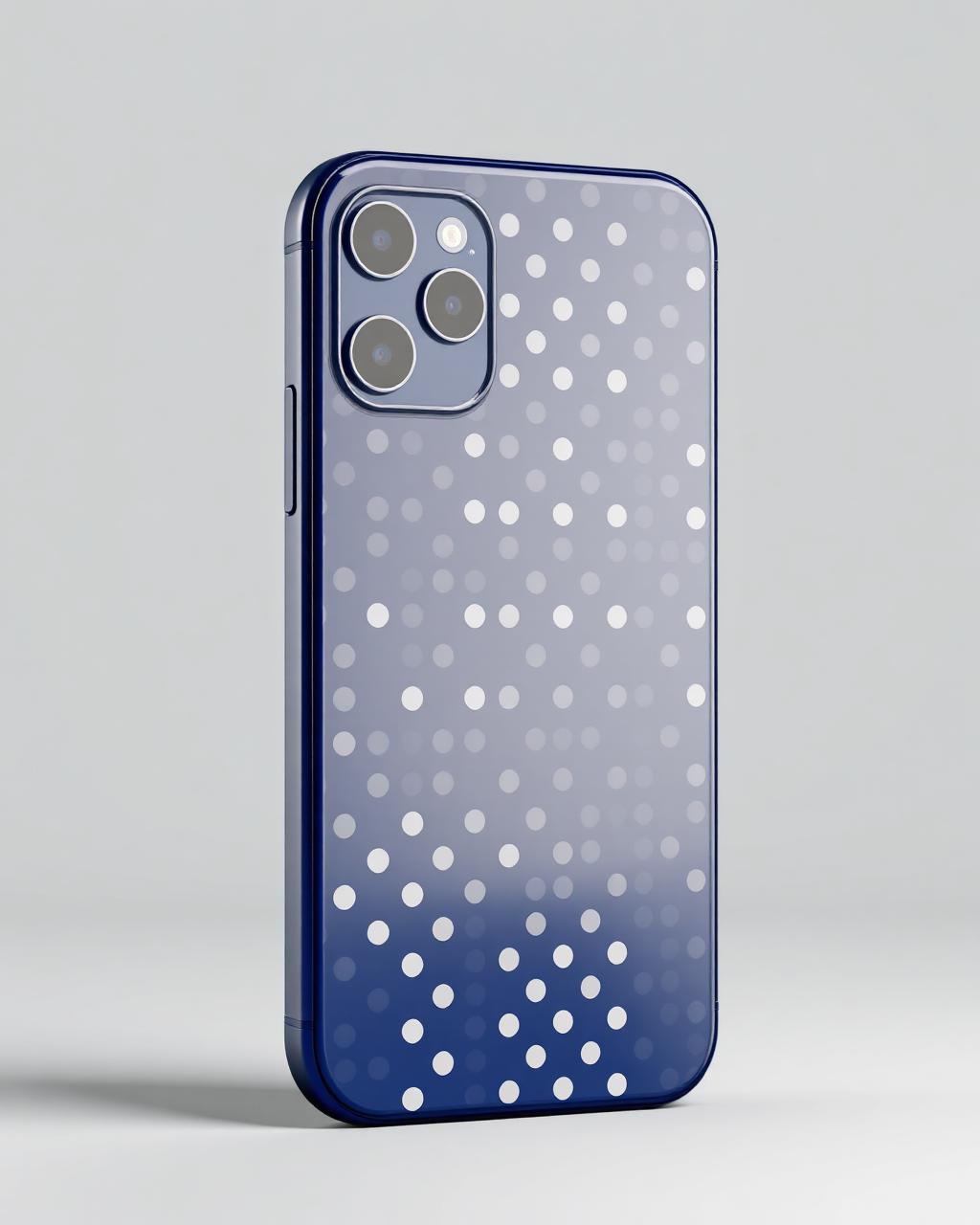 Polka Dot Phone Case | Navy & White in Navy & White